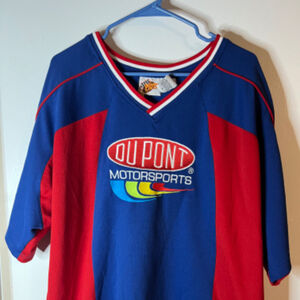 Vintage Jeff Gordon Winners Circle Blue Red Motorsports Jersey XL